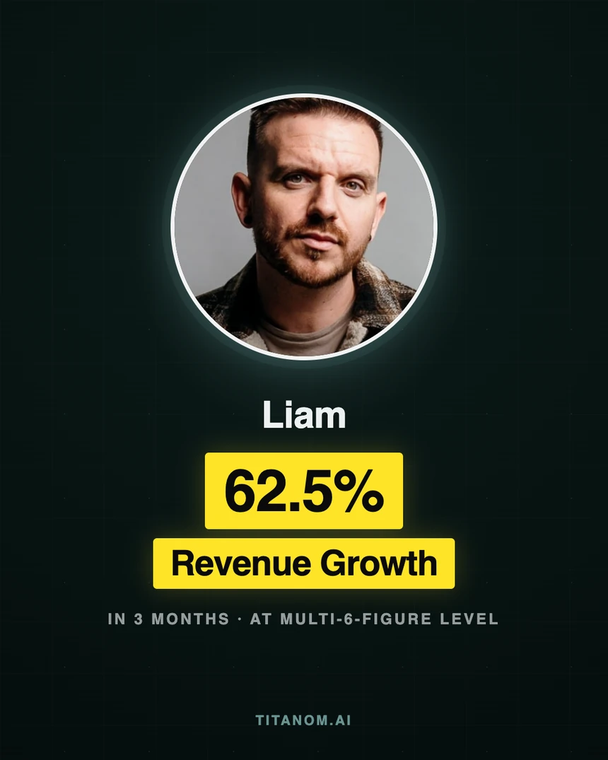 Liam Walsh: 62.5% revenue growth in three months at multi-six-figure level